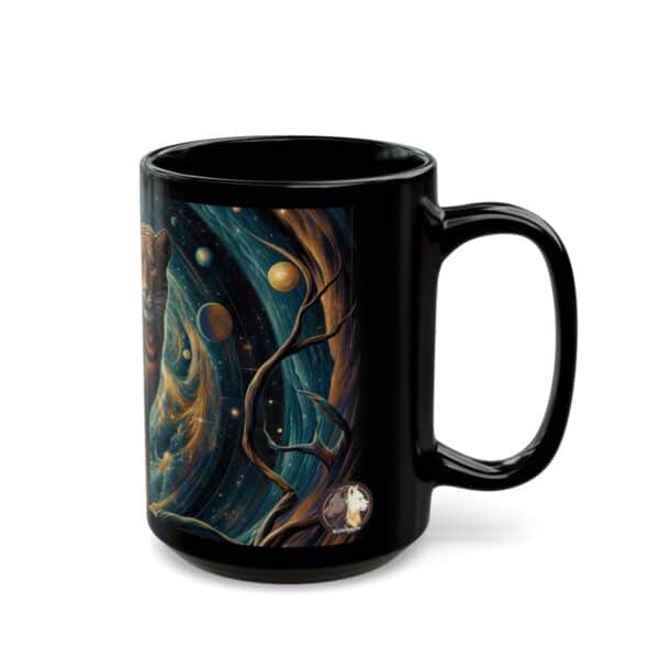 Cosmic Leopard WD-D013 By Wyldesigns Black Mug (11oz, 15oz) - Image 2