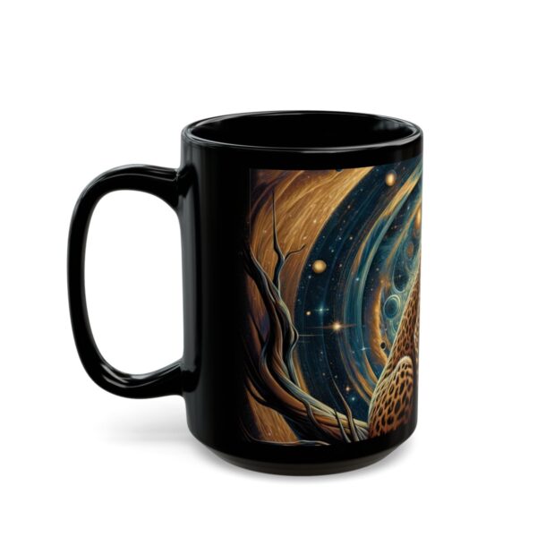 Cosmic Leopard WD-D013 By Wyldesigns Black Mug (11oz, 15oz) - Image 3