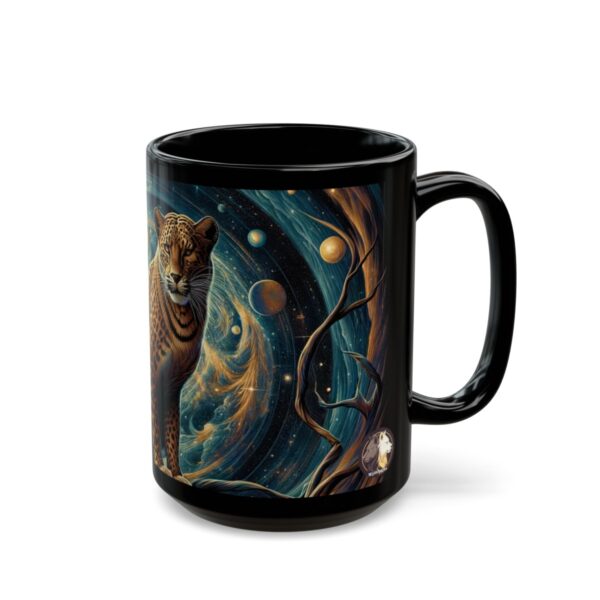 Cosmic Leopard WD-D013 By Wyldesigns Black Mug (11oz, 15oz) - Image 5