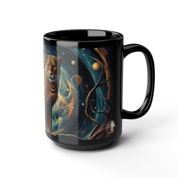 Cosmic Leopard WD-D013 By Wyldesigns Black Mug (11oz, 15oz) - Image 6