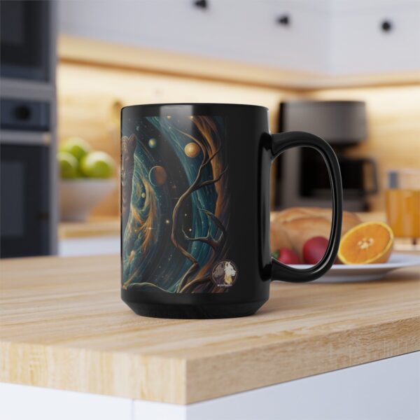 Cosmic Leopard WD-D013 By Wyldesigns Black Mug (11oz, 15oz) - Image 7