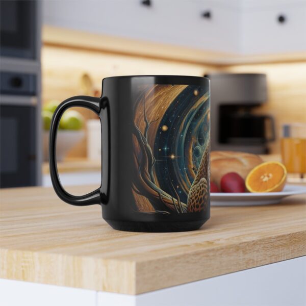 Cosmic Leopard WD-D013 By Wyldesigns Black Mug (11oz, 15oz) - Image 8