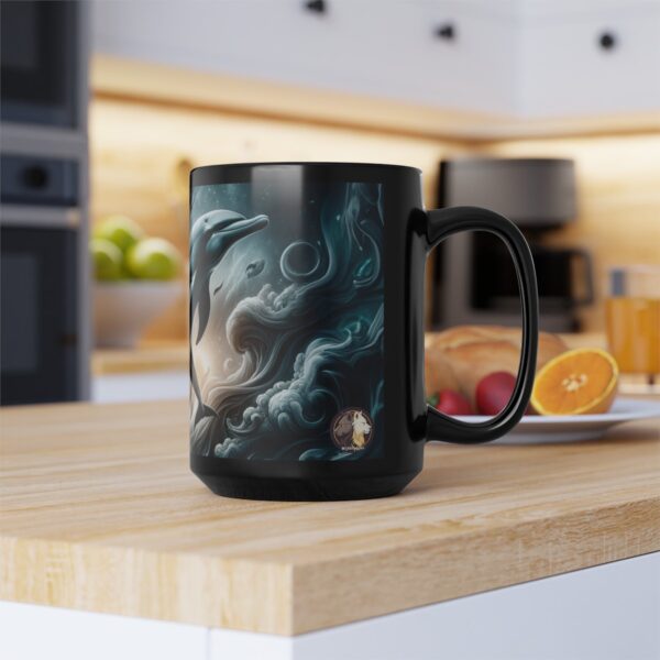 Dolphins Jumping WD-D007 By Wyldesigns Black Mug (11oz, 15oz) - Image 7