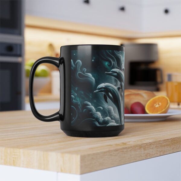 Dolphins Jumping WD-D007 By Wyldesigns Black Mug (11oz, 15oz) - Image 8