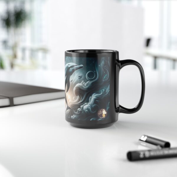 Dolphins Jumping WD-D007 By Wyldesigns Black Mug (11oz, 15oz) - Image 9