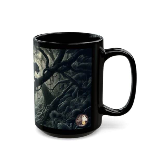 Black Panther WD-D002 By Wyldesigns Black Mug (11oz, 15oz) - Image 2