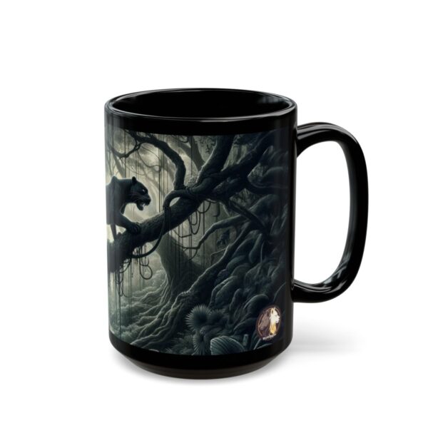 Black Panther WD-D002 By Wyldesigns Black Mug (11oz, 15oz) - Image 5