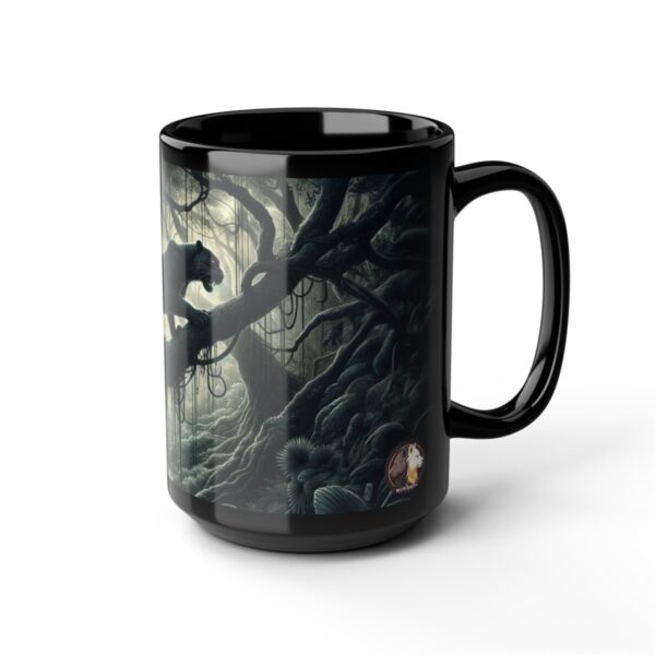 Black Panther WD-D002 By Wyldesigns Black Mug (11oz, 15oz) - Image 6