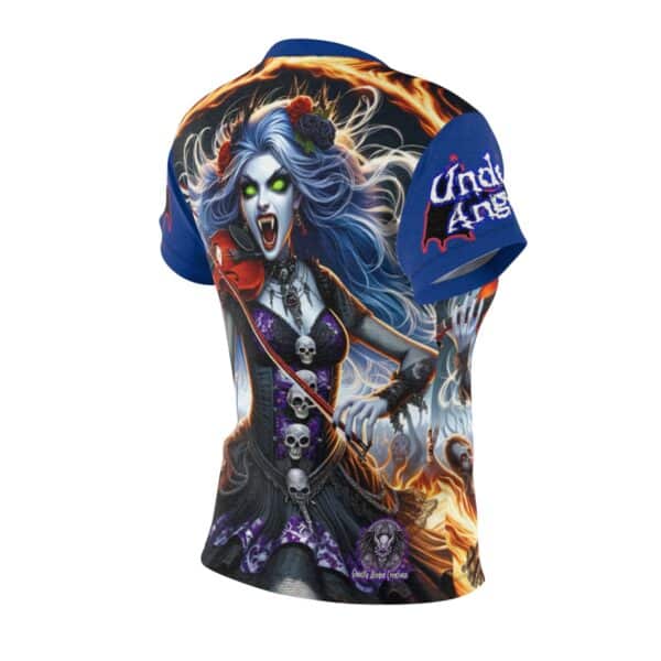 Ariel Undead Angel Violinist Women's Cut & Sew Tee (AOP) - Image 4