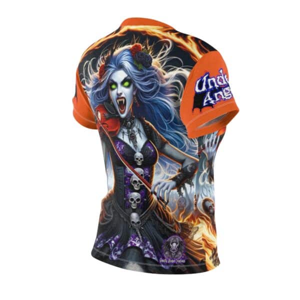 Ariel Undead Angel Violinist Women's Cut & Sew Tee (AOP) - Image 9