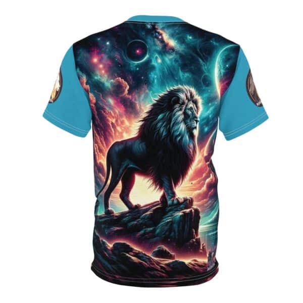 Cosmic Lion WD-D005 By Wyldesigns Unisex Cut & Sew Tee (AOP) - Image 9