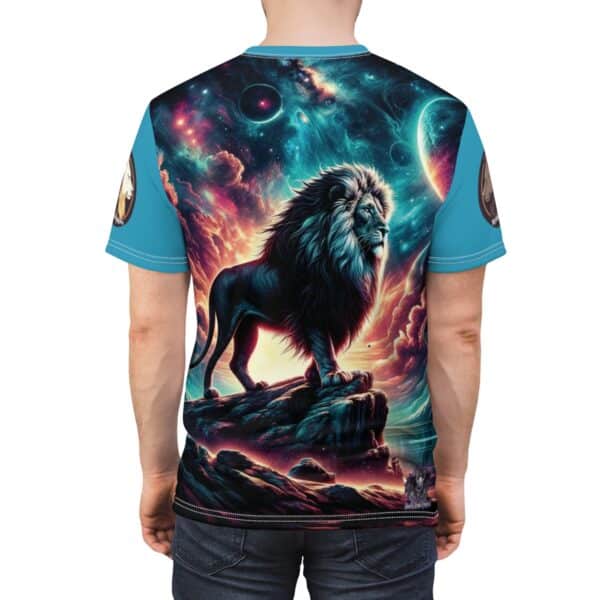 Cosmic Lion WD-D005 By Wyldesigns Unisex Cut & Sew Tee (AOP) - Image 13