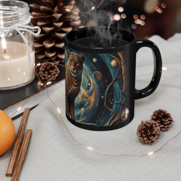 Cosmic Leopard WD-D013 By Wyldesigns Black Mug (11oz, 15oz) - Image 15