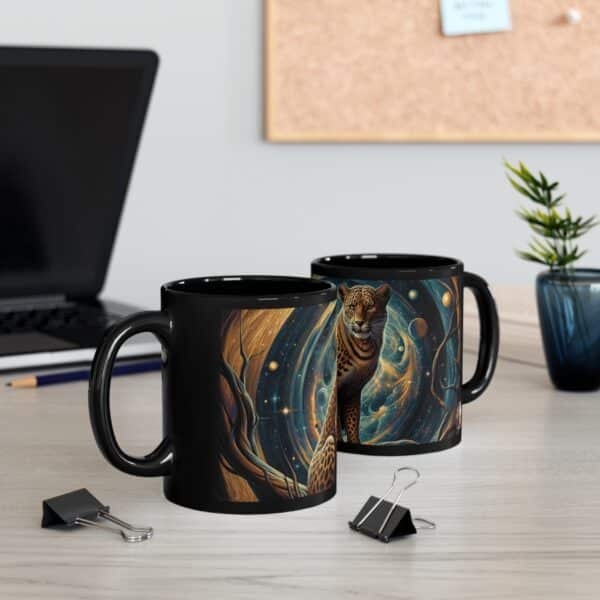 Cosmic Leopard WD-D013 By Wyldesigns Black Mug (11oz, 15oz) - Image 16