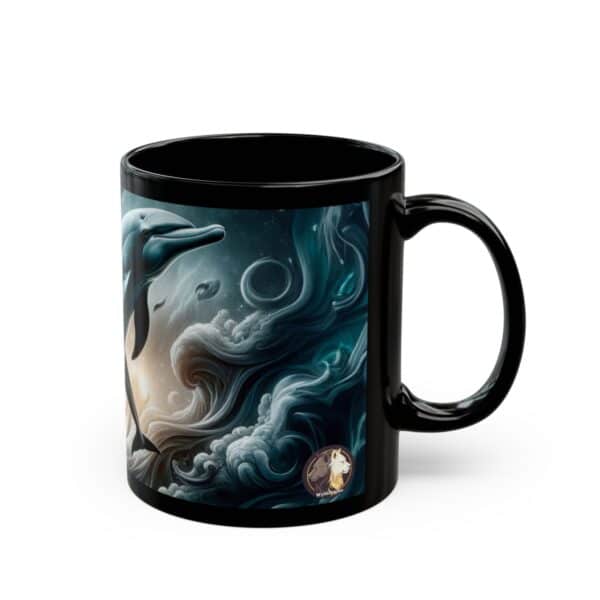 Dolphins Jumping WD-D007 By Wyldesigns Black Mug (11oz, 15oz) - Image 11