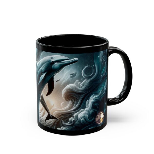 Dolphins Jumping WD-D007 By Wyldesigns Black Mug (11oz, 15oz) - Image 14