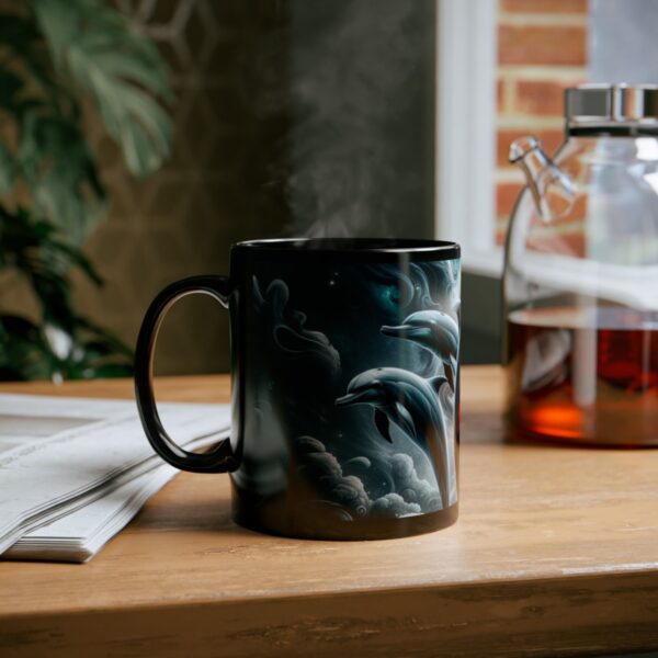 Dolphins Jumping WD-D007 By Wyldesigns Black Mug (11oz, 15oz) - Image 17