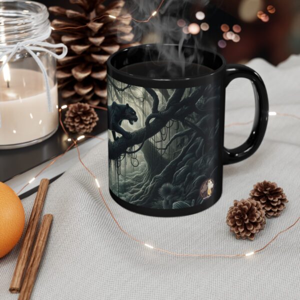 Black Panther WD-D002 By Wyldesigns Black Mug (11oz, 15oz) - Image 15