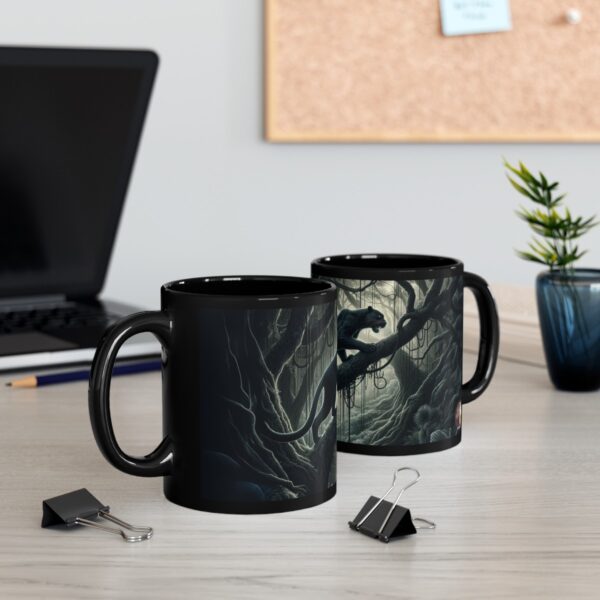 Black Panther WD-D002 By Wyldesigns Black Mug (11oz, 15oz) - Image 16