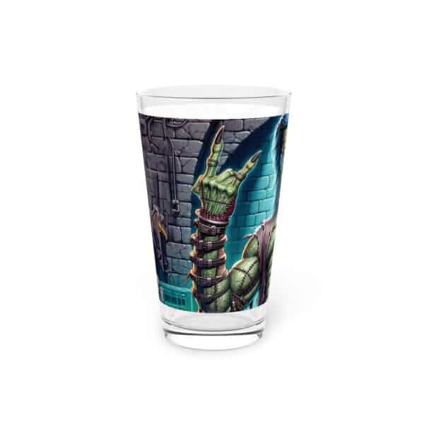 Monster Mosh 2024 Tour Frankie On Guitar MM-D002 Pint Glass, 16oz - Image 3