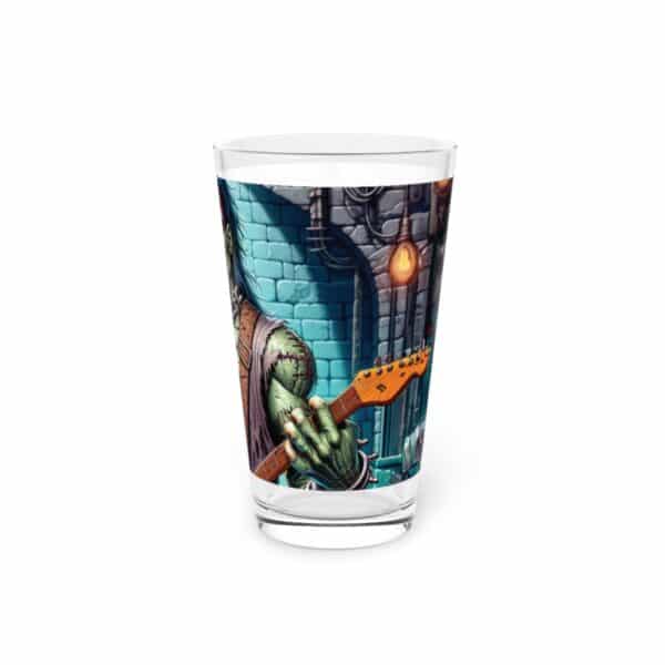 Monster Mosh 2024 Tour Frankie On Guitar MM-D002 Pint Glass, 16oz - Image 4