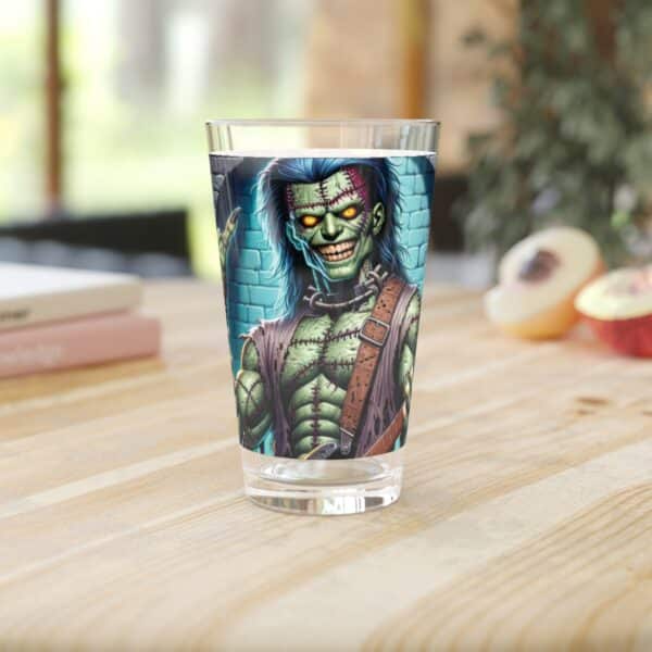 Monster Mosh 2024 Tour Frankie On Guitar MM-D002 Pint Glass, 16oz - Image 6