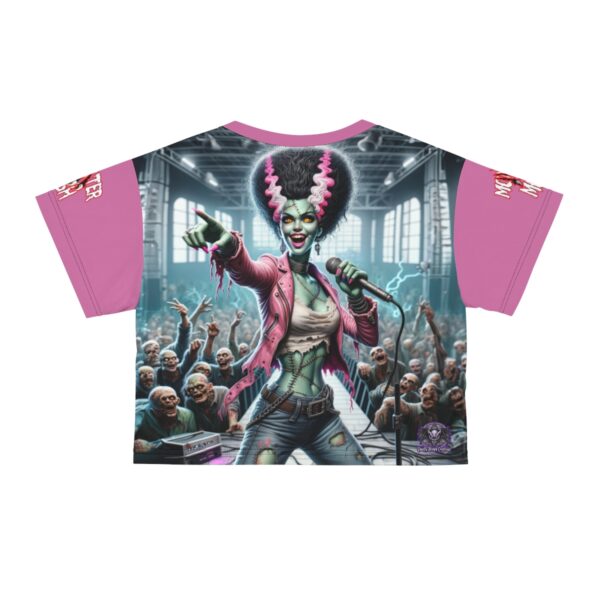 Monster Mosh 2024 Tour Lily Singer MM-D006 Crop Tee (AOP) - Pink Sleeves - Image 7