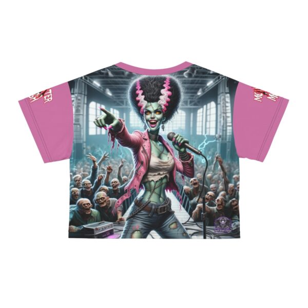 Monster Mosh 2024 Tour Lily Singer MM-D006 Crop Tee (AOP) - Pink Sleeves - Image 23