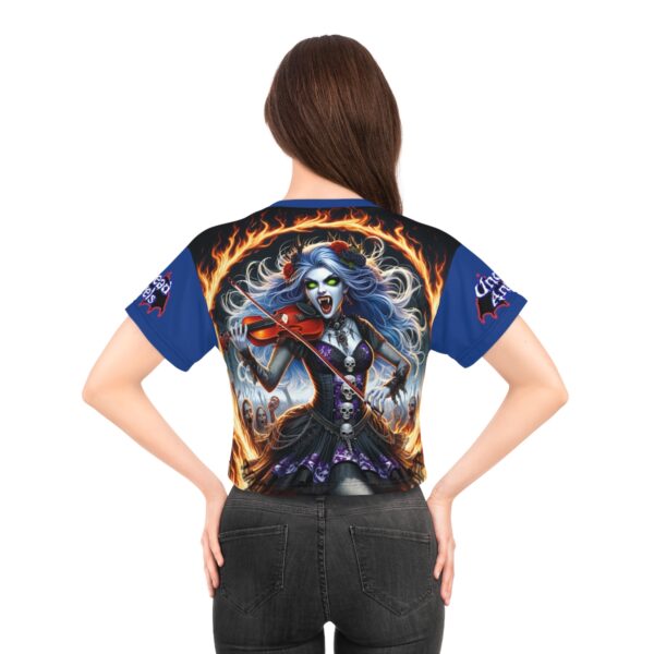 Ariel Undead Angel Violinist Crop Tee (AOP) - Image 24
