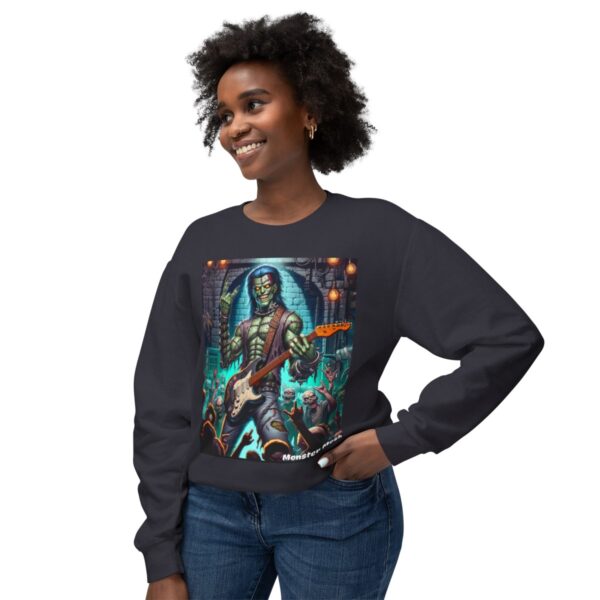 Monster Mosh 2024 Tour Frankie On Guitar MM-D002 Standard Unisex Lightweight Crewneck Sweatshirt - Image 3