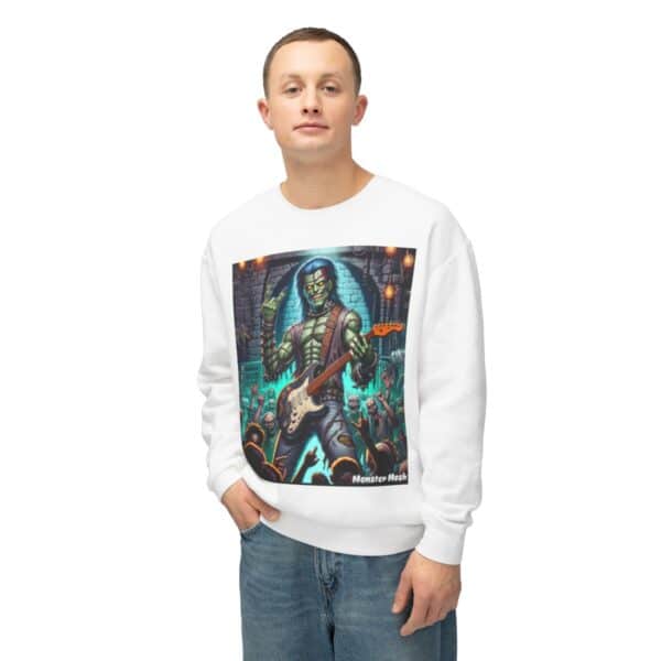 Monster Mosh 2024 Tour Frankie On Guitar MM-D002 Standard Unisex Lightweight Crewneck Sweatshirt - Image 13