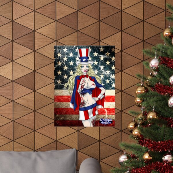 Samantha Undead Angel Patriot – Classic Art Matte Vertical Posters - Image 12