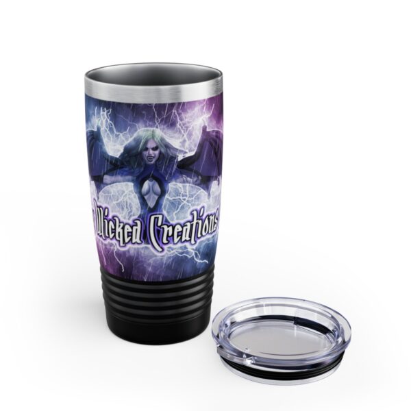 Ghastly Wicked Creations Featuring Undead Angel Juliette Lightning Ringneck Tumbler, 20oz - Image 5