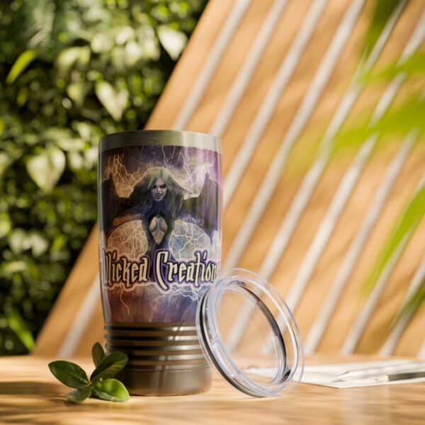 Ghastly Wicked Creations Featuring Undead Angel Juliette Lightning Ringneck Tumbler, 20oz - Image 7