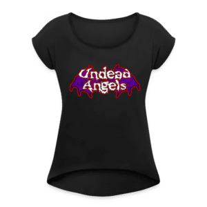 Women's Roll Cuff T-Shirt: Undead Angels