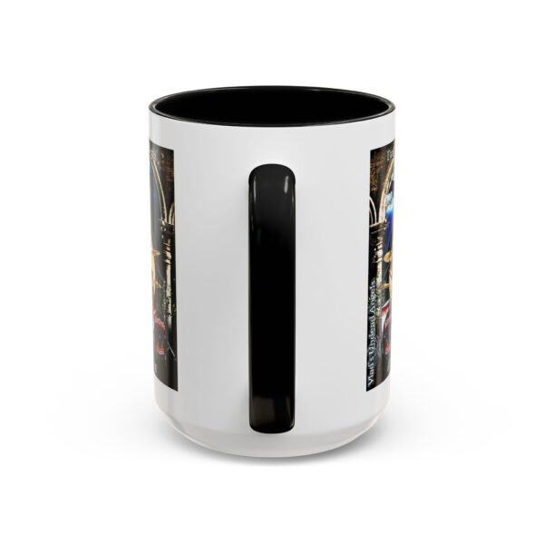 Juliette Undead Angel Vampiress Drummer – Classic Art w/Text Accent Coffee Mug (11, 15oz) - Image 24