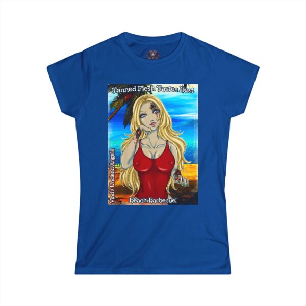 Shay Undead Angel Zombie Lifeguard - Classic Art w/Text C1 Re-Issue Women's Softstyle Tee - Image 7