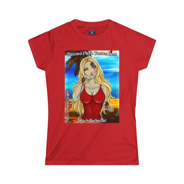 Shay Undead Angel Zombie Lifeguard - Classic Art w/Text C1 Re-Issue Women's Softstyle Tee - Image 16