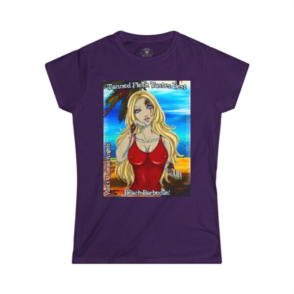 Shay Undead Angel Zombie Lifeguard - Classic Art w/Text C1 Re-Issue Women's Softstyle Tee - Image 4