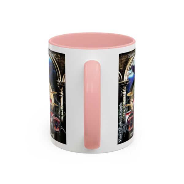 Juliette Undead Angel Vampiress Drummer – Classic Art w/Text Accent Coffee Mug (11, 15oz) - Image 16