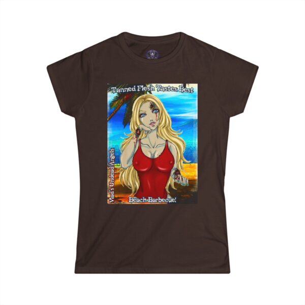 Shay Undead Angel Zombie Lifeguard - Classic Art w/Text C1 Re-Issue Women's Softstyle Tee - Image 13