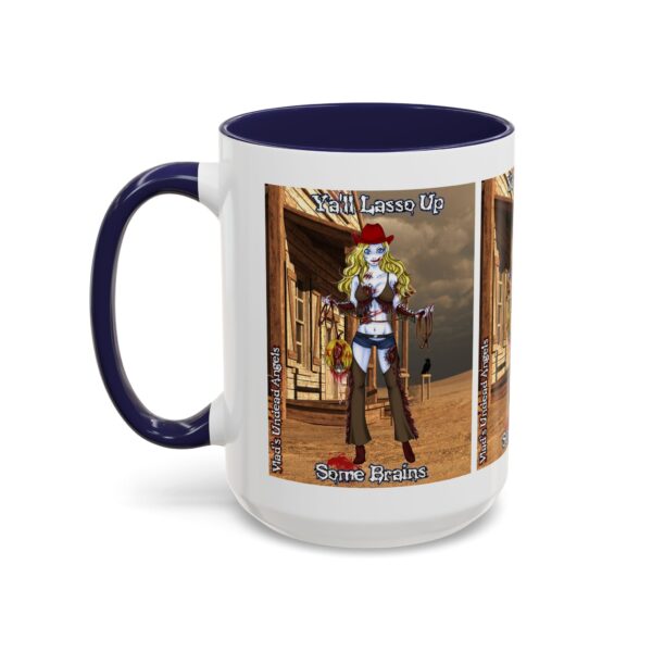 Cassidy Undead Angel Cowgirl – Classic Art w/Text Accent Coffee Mug (11, 15oz) - Image 27