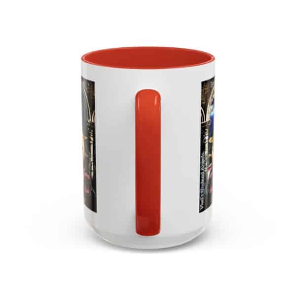 Juliette Undead Angel Vampiress Drummer – Classic Art w/Text Accent Coffee Mug (11, 15oz) - Image 36