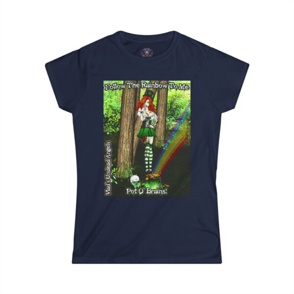 Fiona Undead Angel Leprechaun Queen – Classic Art w/Text Re-Issue Women's Softstyle Tee