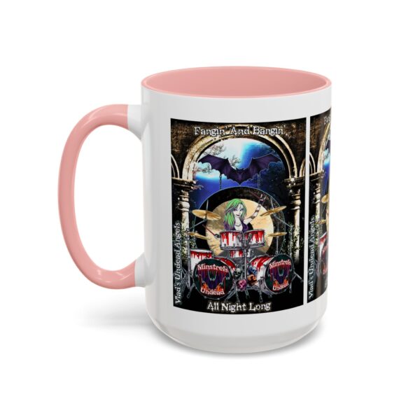 Juliette Undead Angel Vampiress Drummer – Classic Art w/Text Accent Coffee Mug (11, 15oz) - Image 31