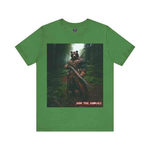 Arm The Animals: Hunter Bear #AA-D-Be001 Unisex Jersey Short Sleeve Tee - Image 41