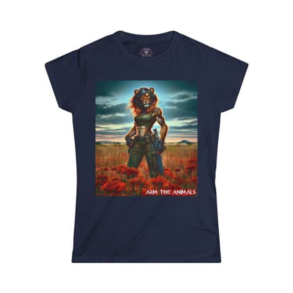 Arm The Animals: Hunter Lioness #AA-D-Lis001 Women's Softstyle Tee - Image 10