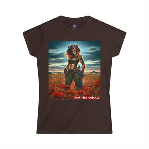 Arm The Animals: Hunter Lioness #AA-D-Lis001 Women's Softstyle Tee - Image 19