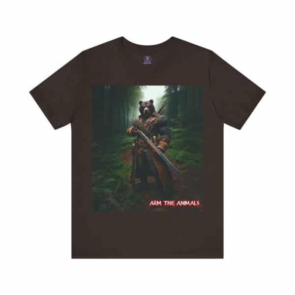 Arm The Animals: Hunter Bear #AA-D-Be001 Unisex Jersey Short Sleeve Tee - Image 21