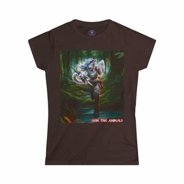 Arm The Animals: Commando Tigress #AA-D-WT004 Women's Softstyle Tee - Image 19